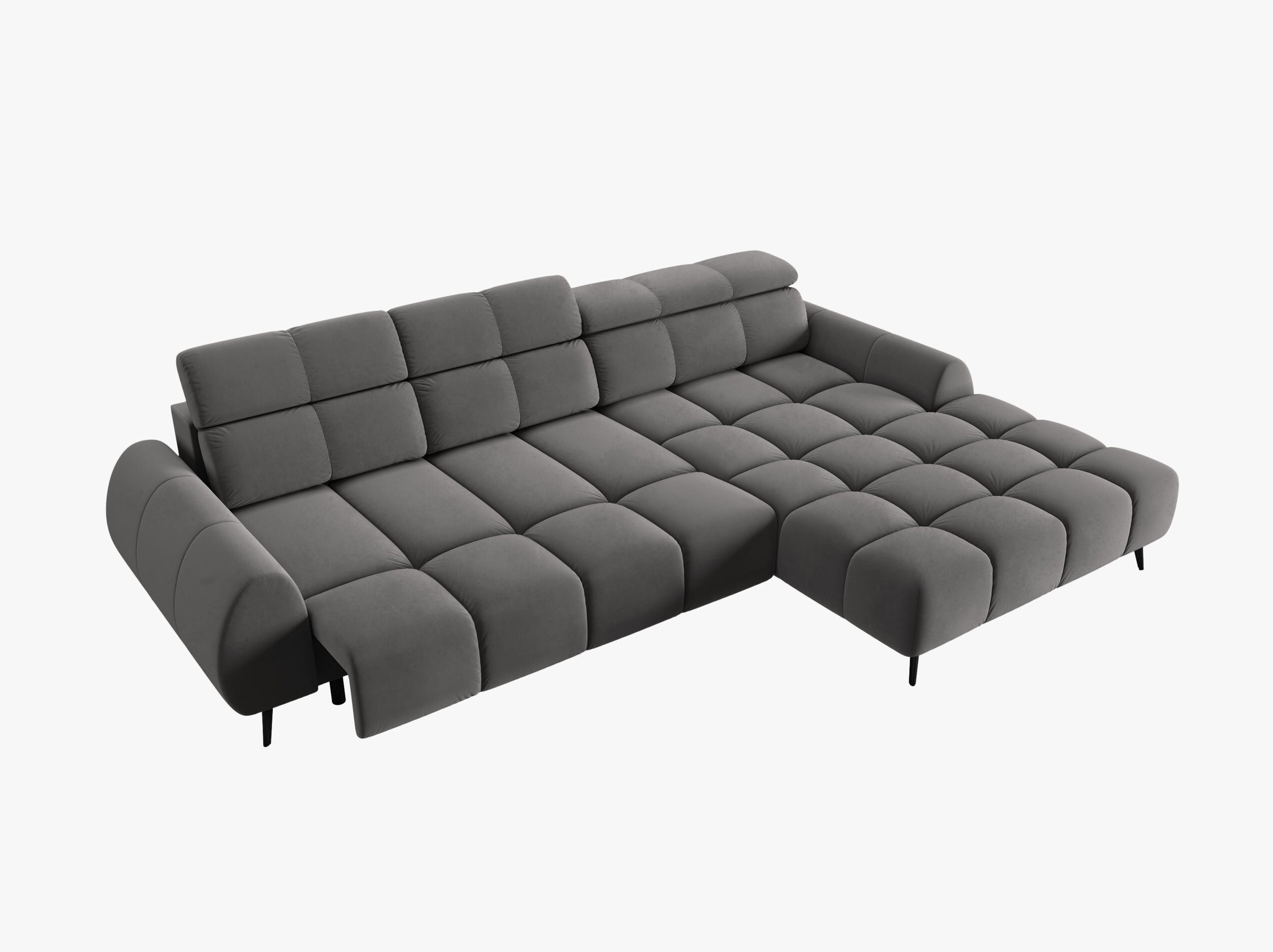 Alyse sofas velvet light grey