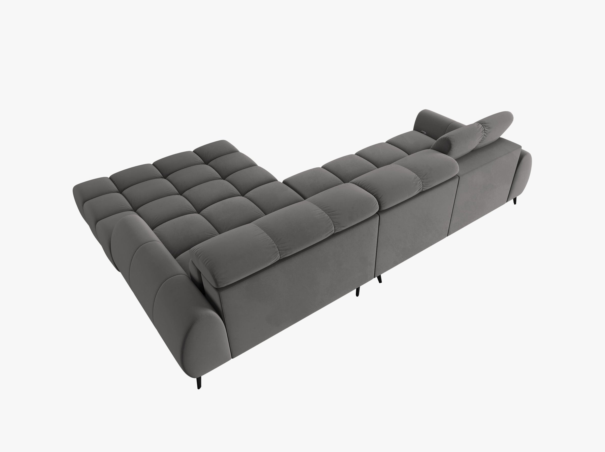 Alyse sofas velvet light grey