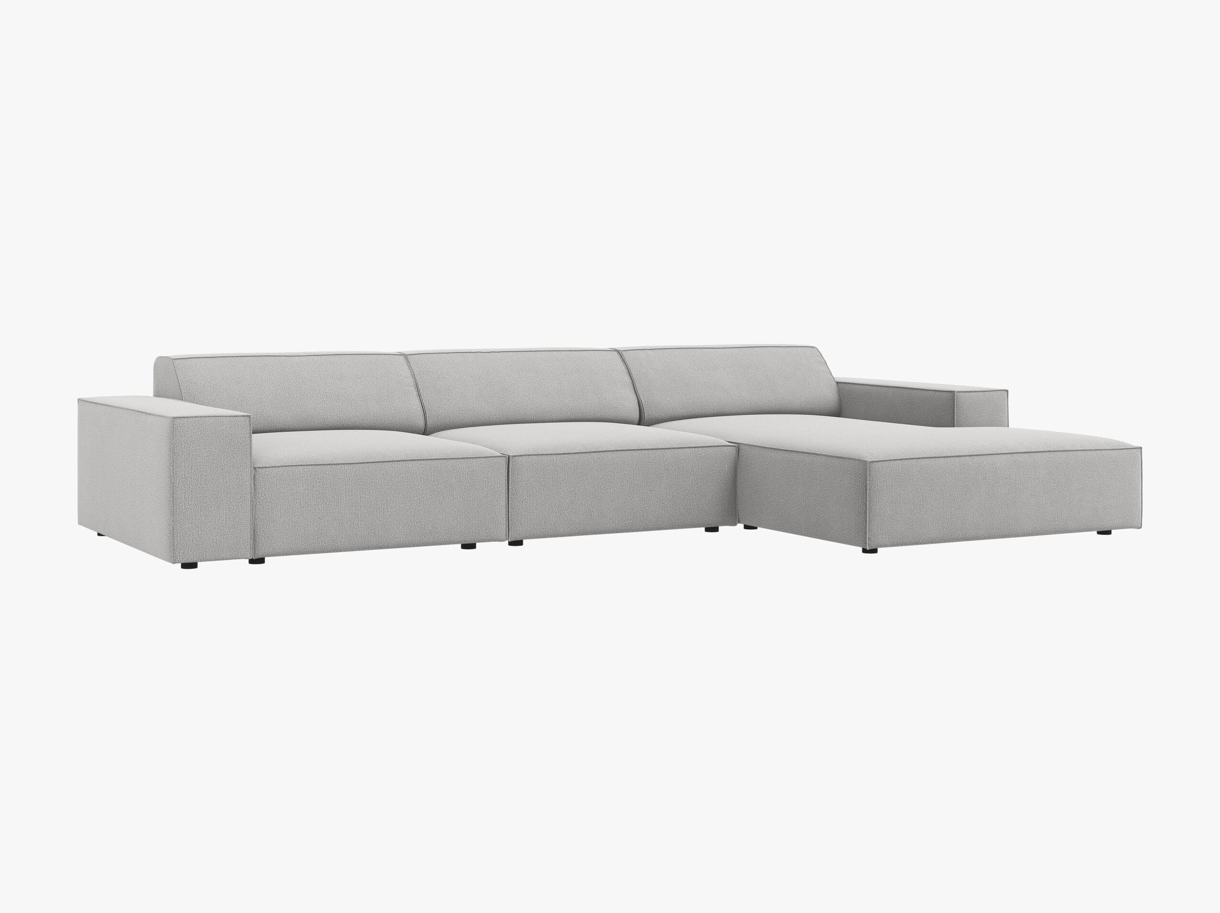 Jodie sofas structured fabric light grey