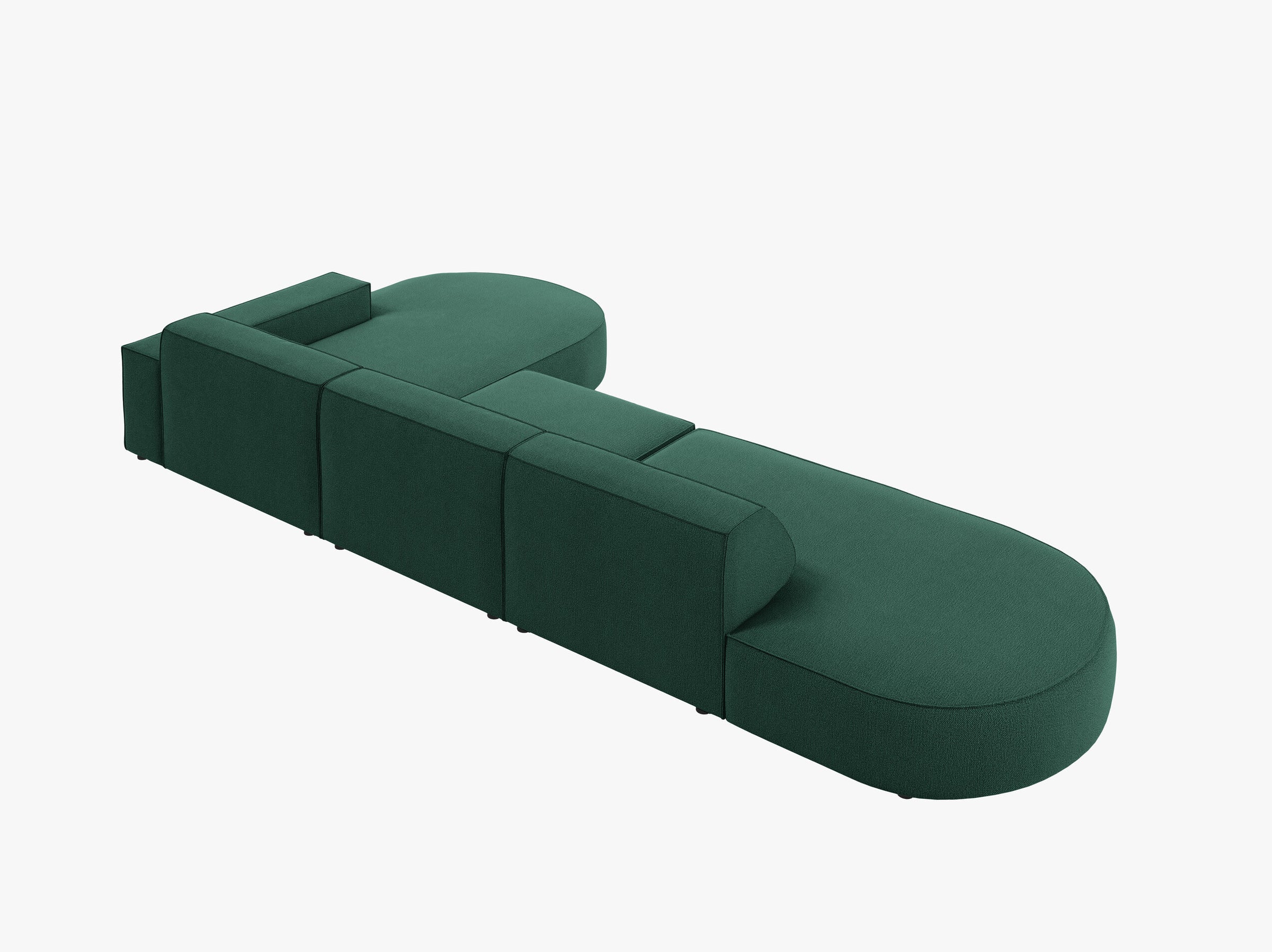 Jodie sofas structured fabric green