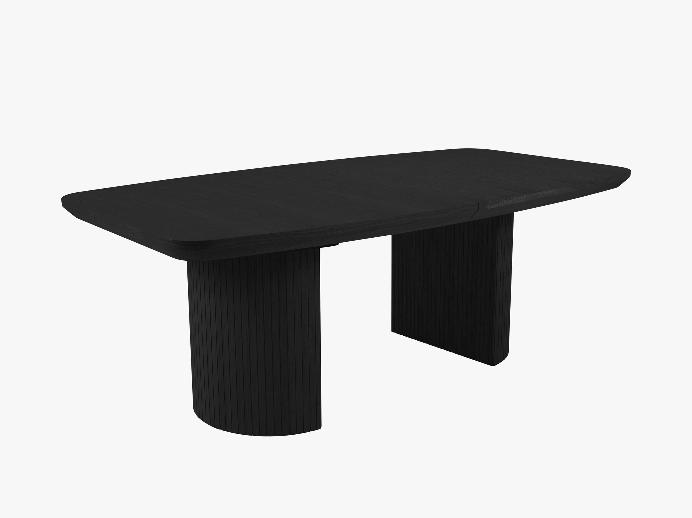 Mana stoły i krzesła drewno czarny dębowy fornir i czarny dąb
