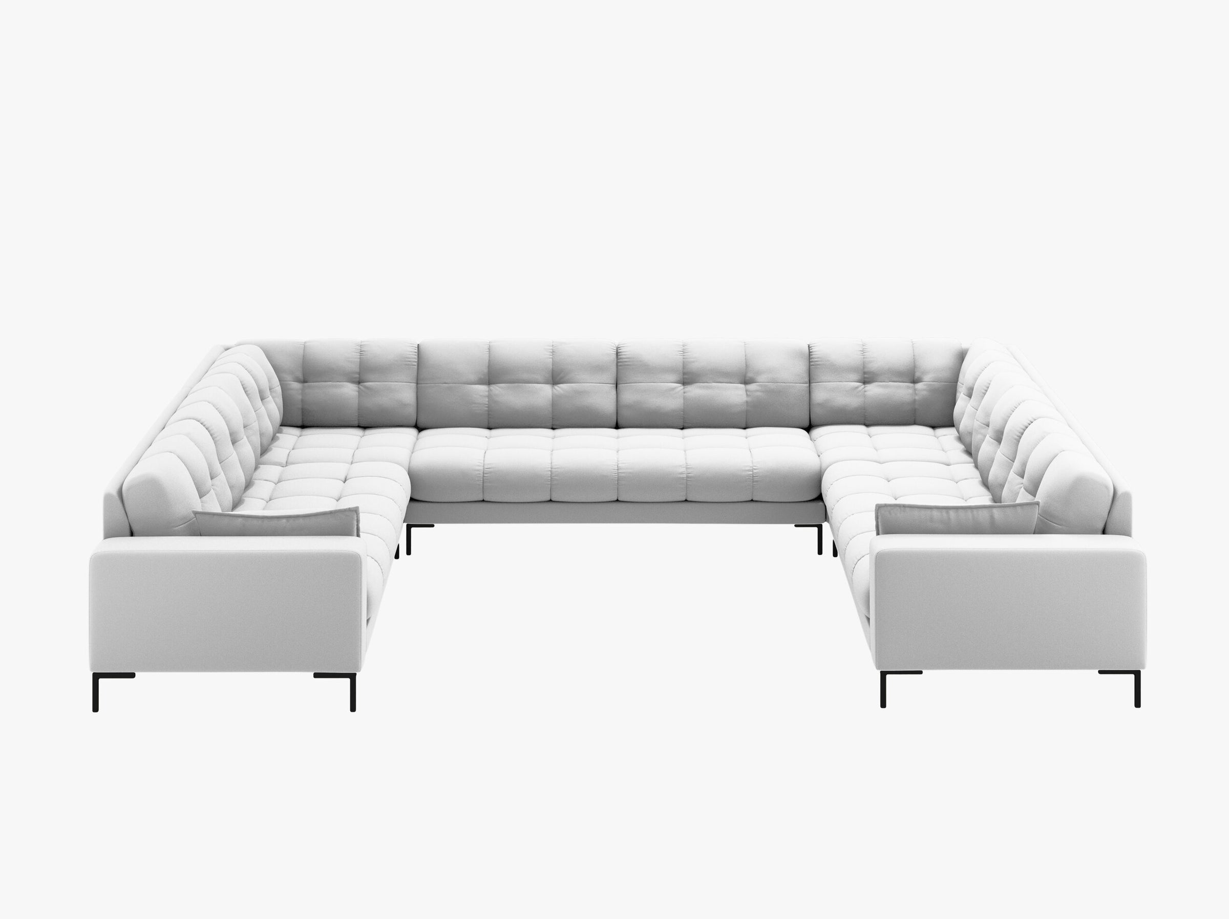 Mamaia sofas structured fabric light grey