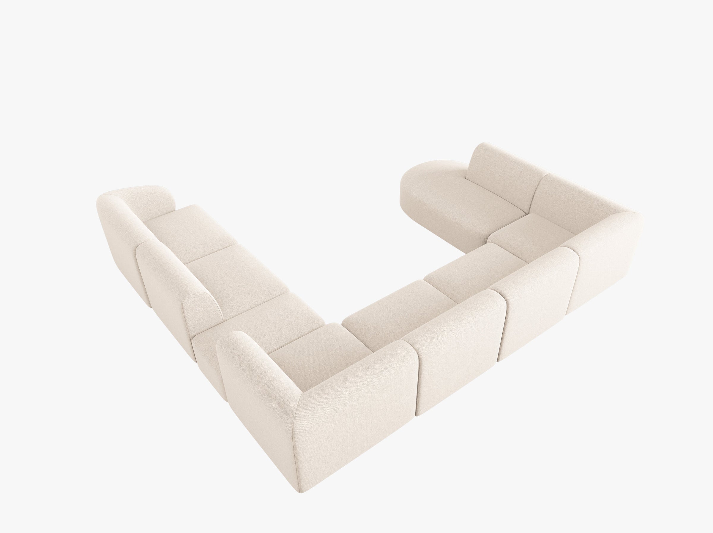 Shane sofas chenille light beige melange