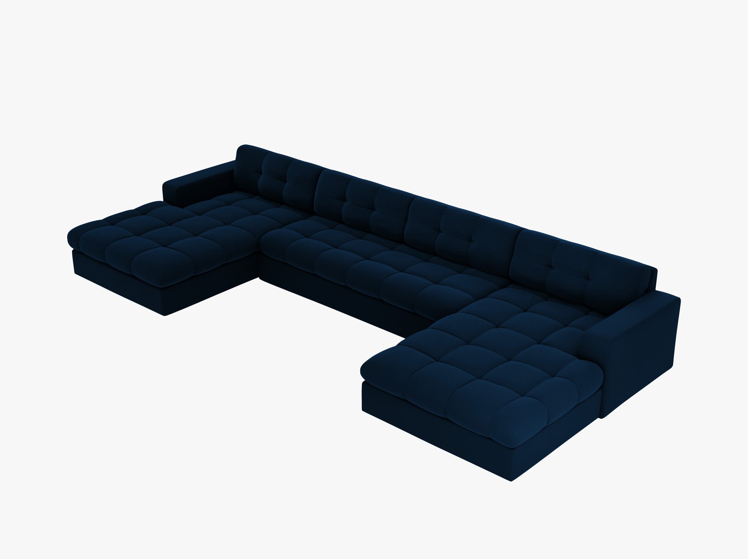 Justin sofas velvet royal blue