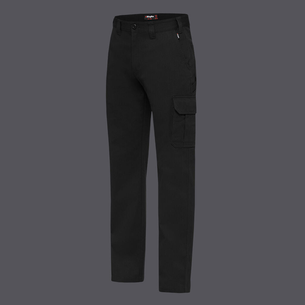 KingGee Mens Quantum Pant Stretch Ripstop Reflective Cargo Work