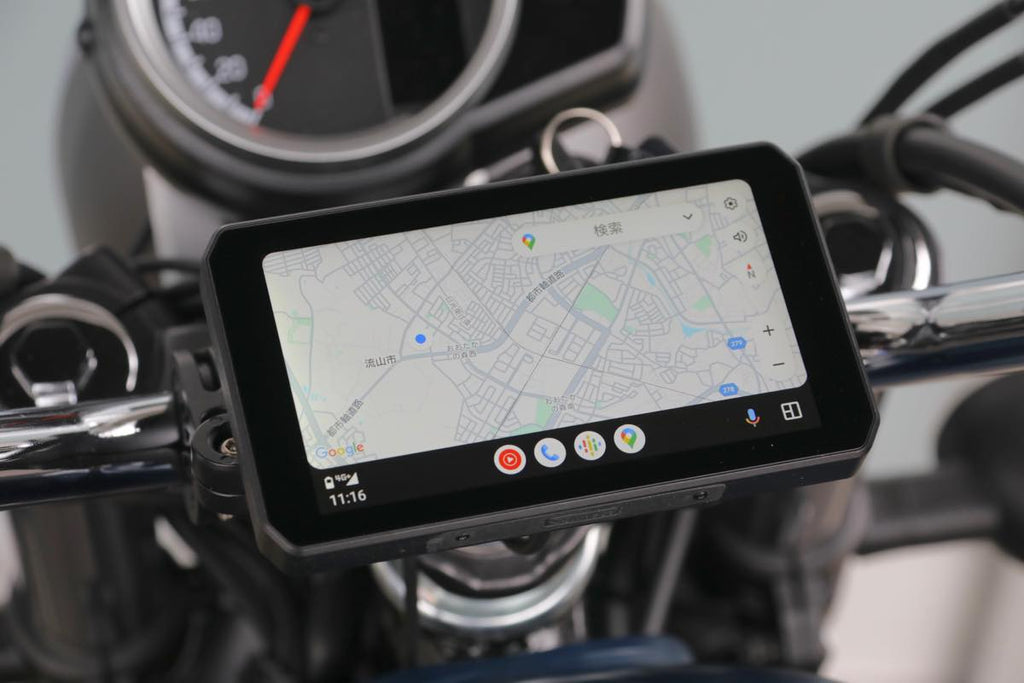 Chigee AIO-5 Lite motorcycle Smart Riding system meets Japanese standards, reduces smartphone navigation damage in tough conditions