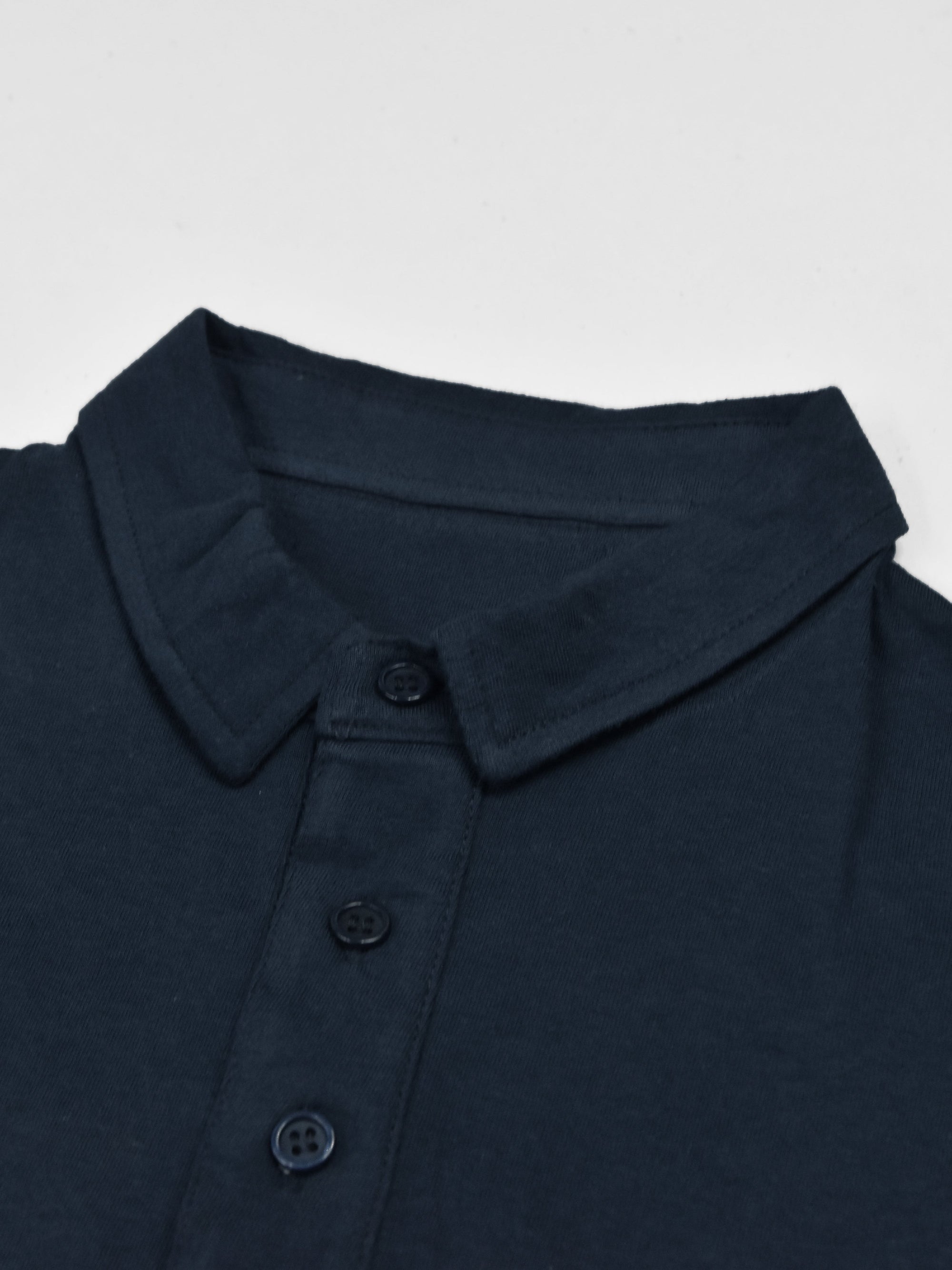 Summer Polo Shirt For Men-Navy with Maroon & Grey Melange-RT772 - BrandsEgo