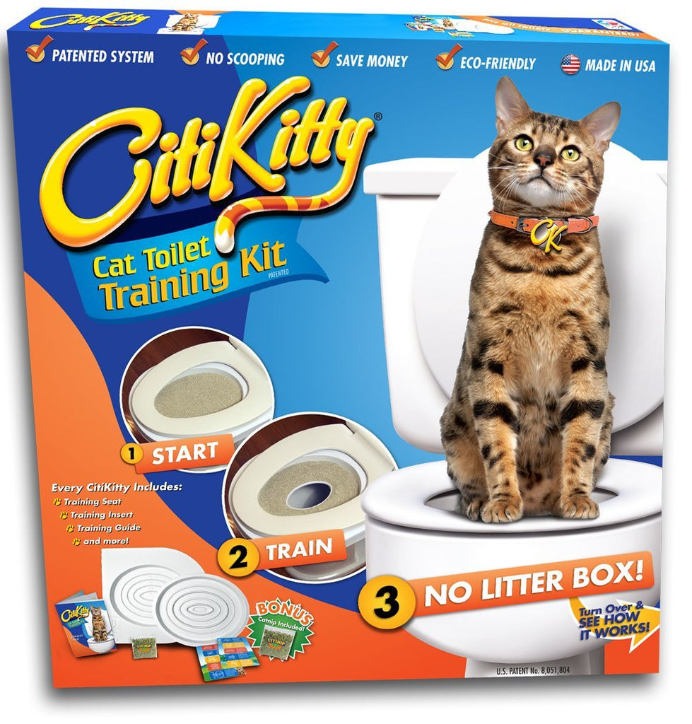 56 Best Pictures Cat Using Toilet Training : CitiKitty Cat Toilet-Training Kit