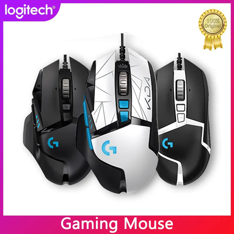 Logitech G502 HERO KDA LIGHTSYNC RGB Gaming Mouse USB Wired Mice 25600 DPI Adjustable Programming Mice for Mouse Gamer