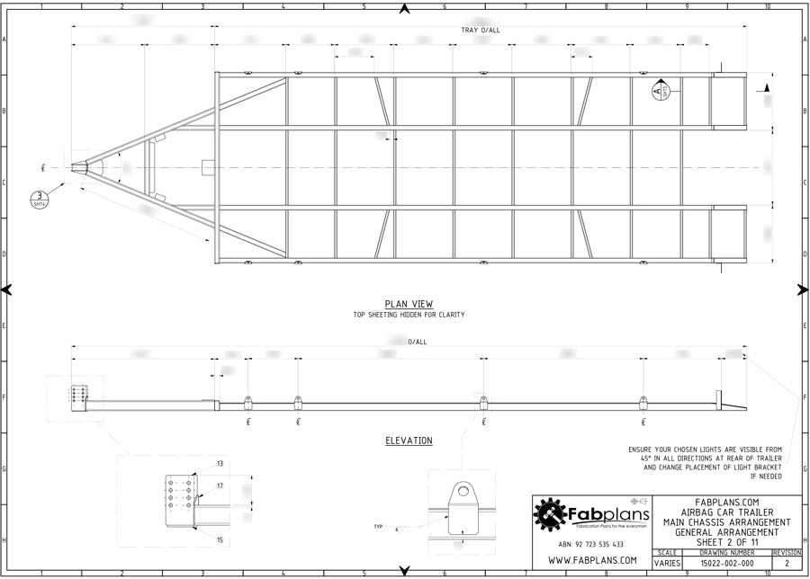 🚗 Air Bag Car Trailer Plans Tandem Race Car Trailer