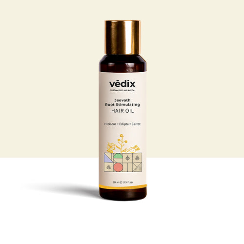 Jeevath Root Stimulating Ayurvedic Hair Oil - Vedix product image