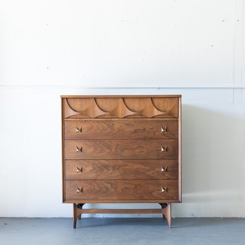 Broyhill Brasilia Highboy Dresser Atomic Furnishing Design