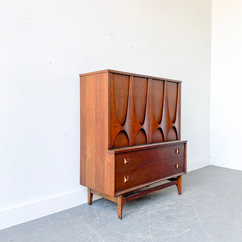 Mid Century Modern Broyhill Brasilia Highboy Dresser Atomic