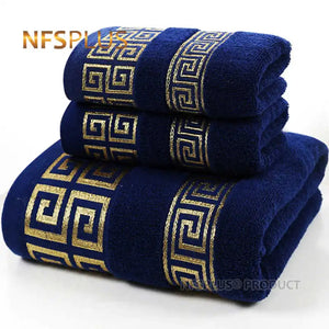 3 Pack  Bath Towels Set 100% Cotton - jwshomedecor