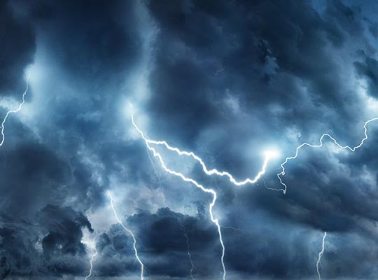 Thunderstorms may cause anxiety in dogs