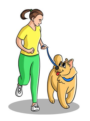 Woman and Dog Running - Innovet Pet