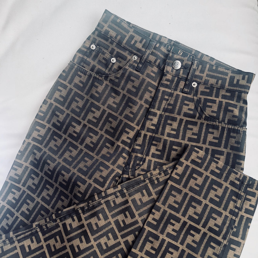 fendi monogram pants