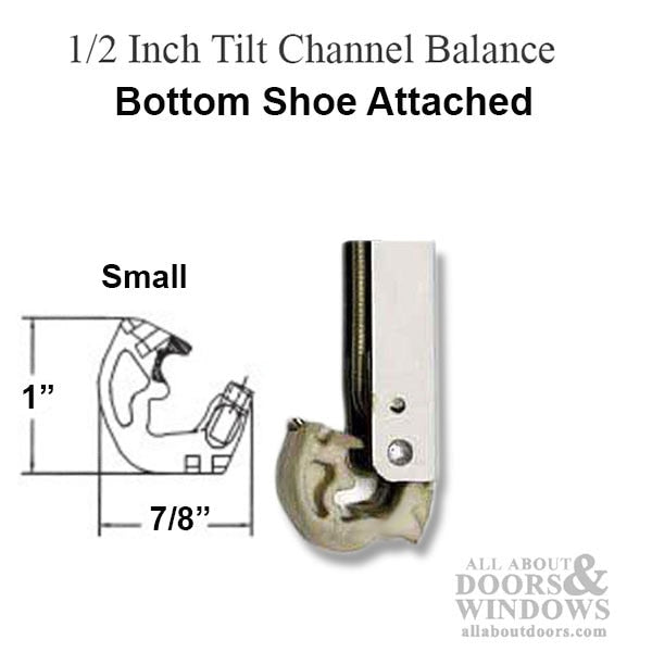 1/2 inch tilt channel balance (5/8 x 9/16) with Small Wedgelock Shoe