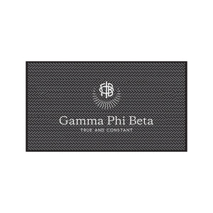 Gamma Phi Beta Shoe Scraper Mat- Spirit - Greek-Rugs.com - Outdoor Shoe Mat