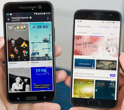 HTC10 vs Samsung S7 display