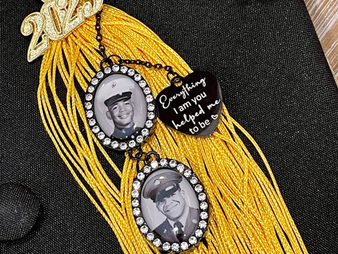 Rhinestone graduation cap charm