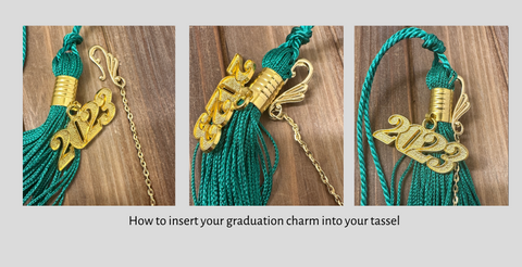How to attach your graduation tassel charm to your grad cap