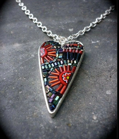 necklace pendant mosaic