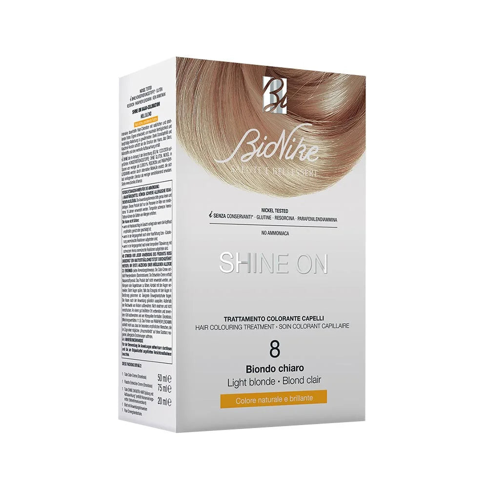 BIONIKE - Shine On colorazione permanente biondo chiaro 8