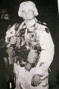 John Lee Dumas as an army officer