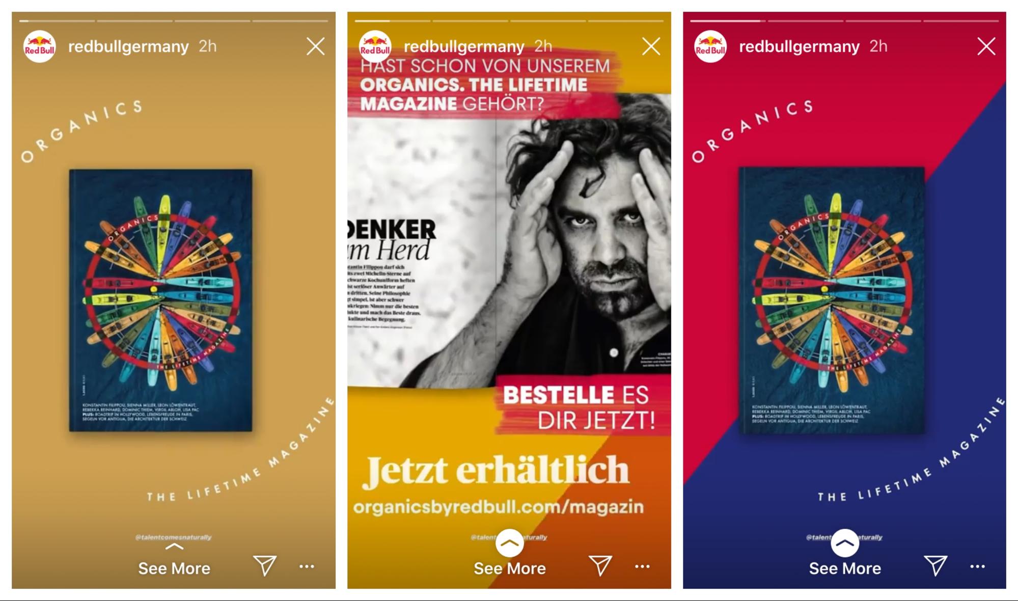 Redbull Instagram Story Design Example