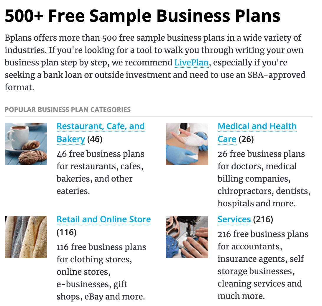 format of business plan in entrepreneurship