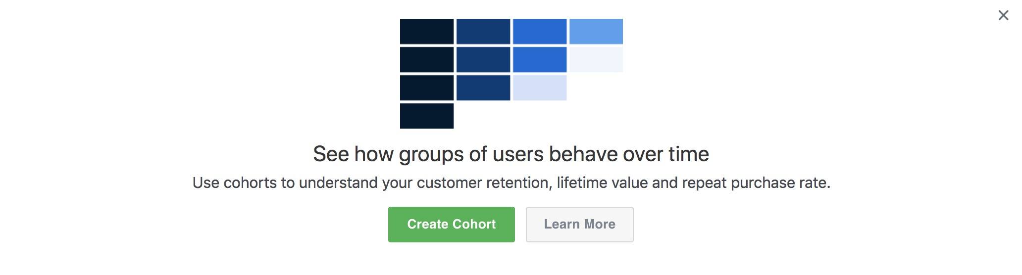 Creating cohorts in Facebook analytics