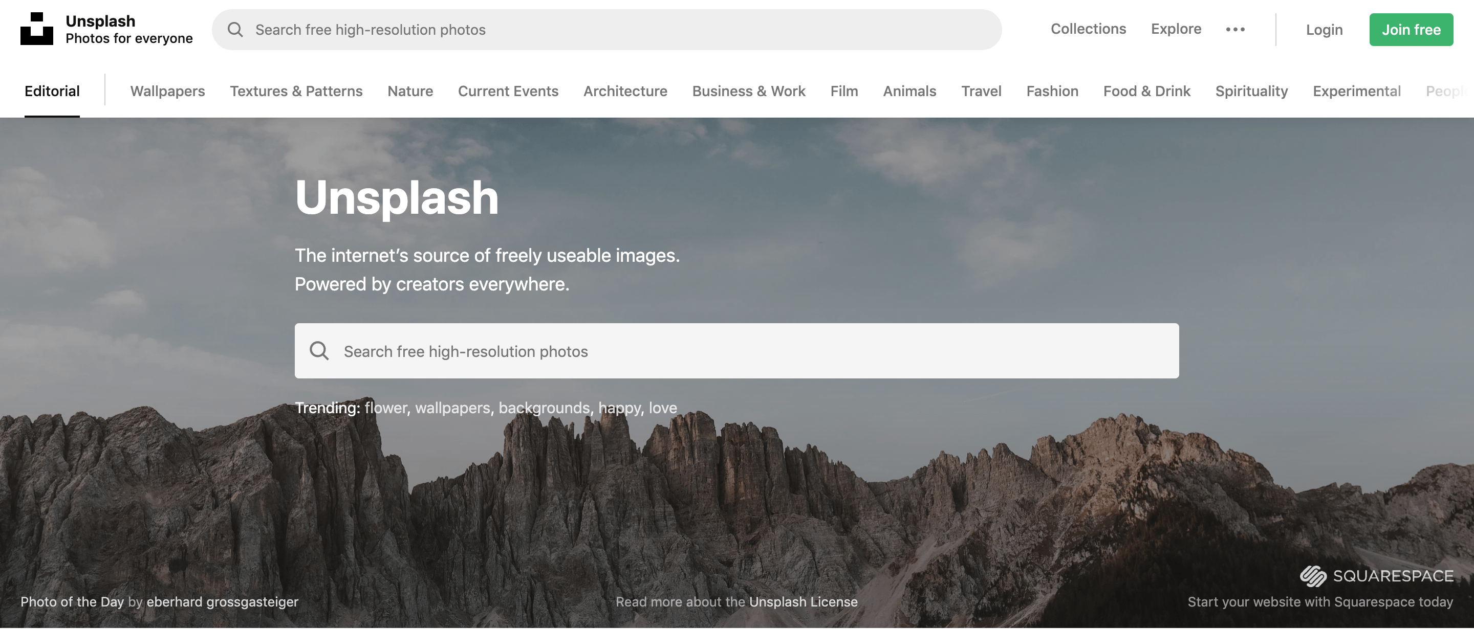 Scaricare immagini gratis da Unsplash