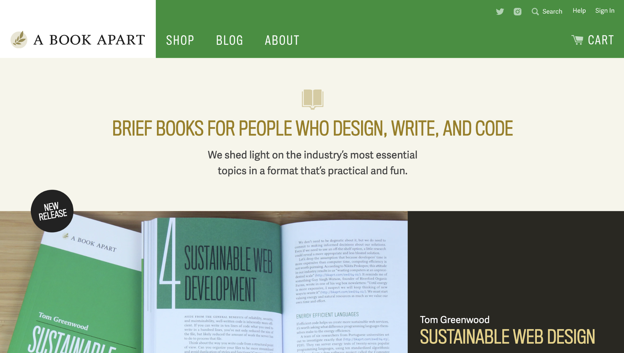 Digital Product Examples: A Book Apart