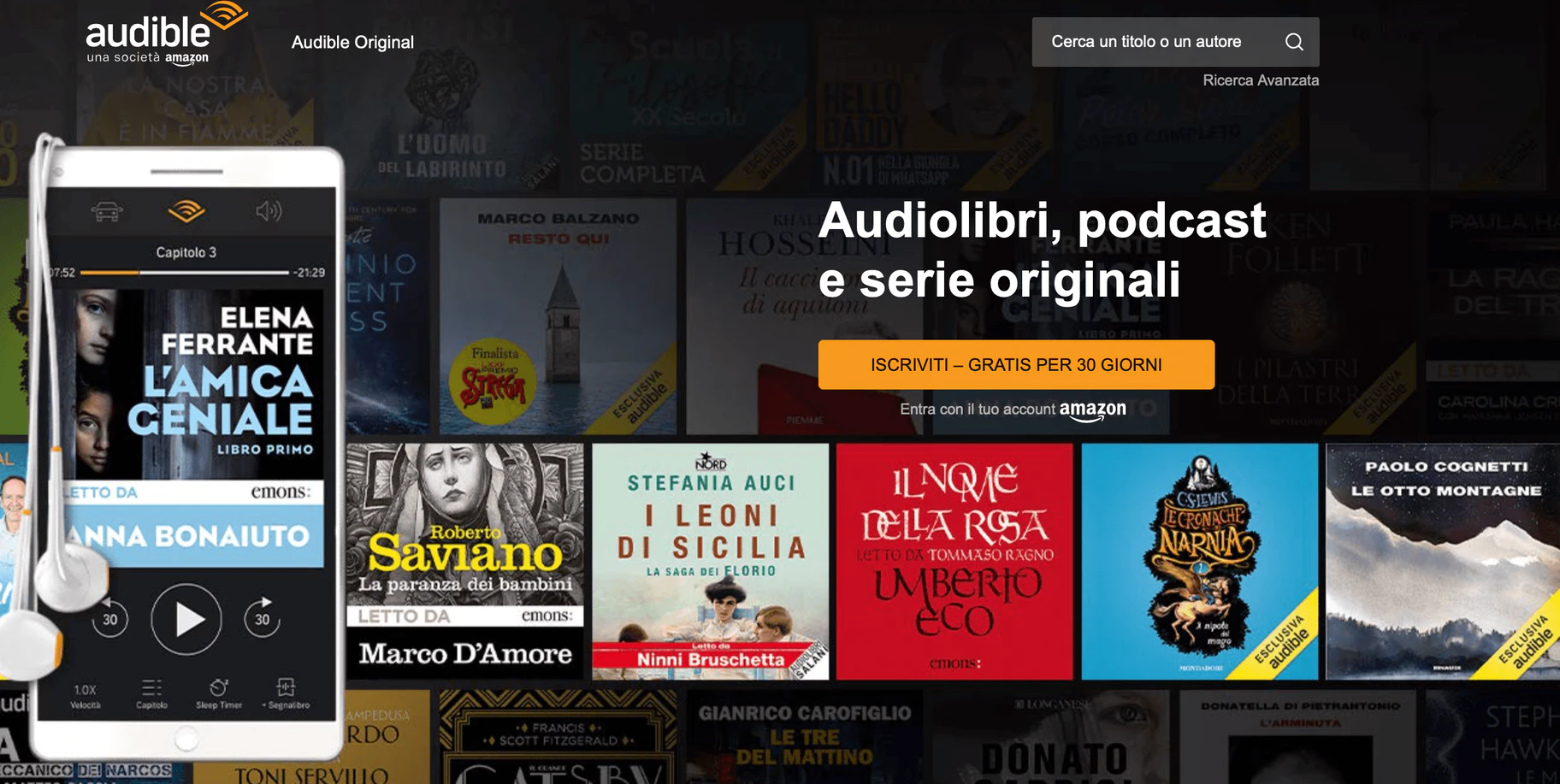 audible cta testuale