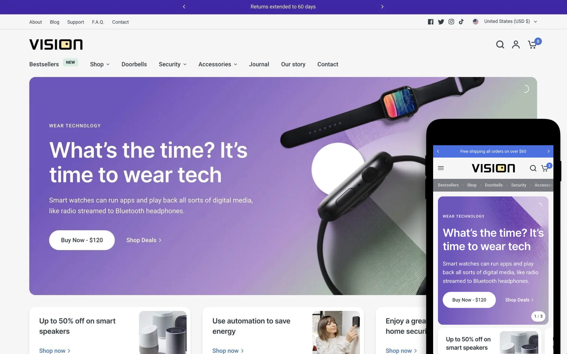 Vision theme Shopify