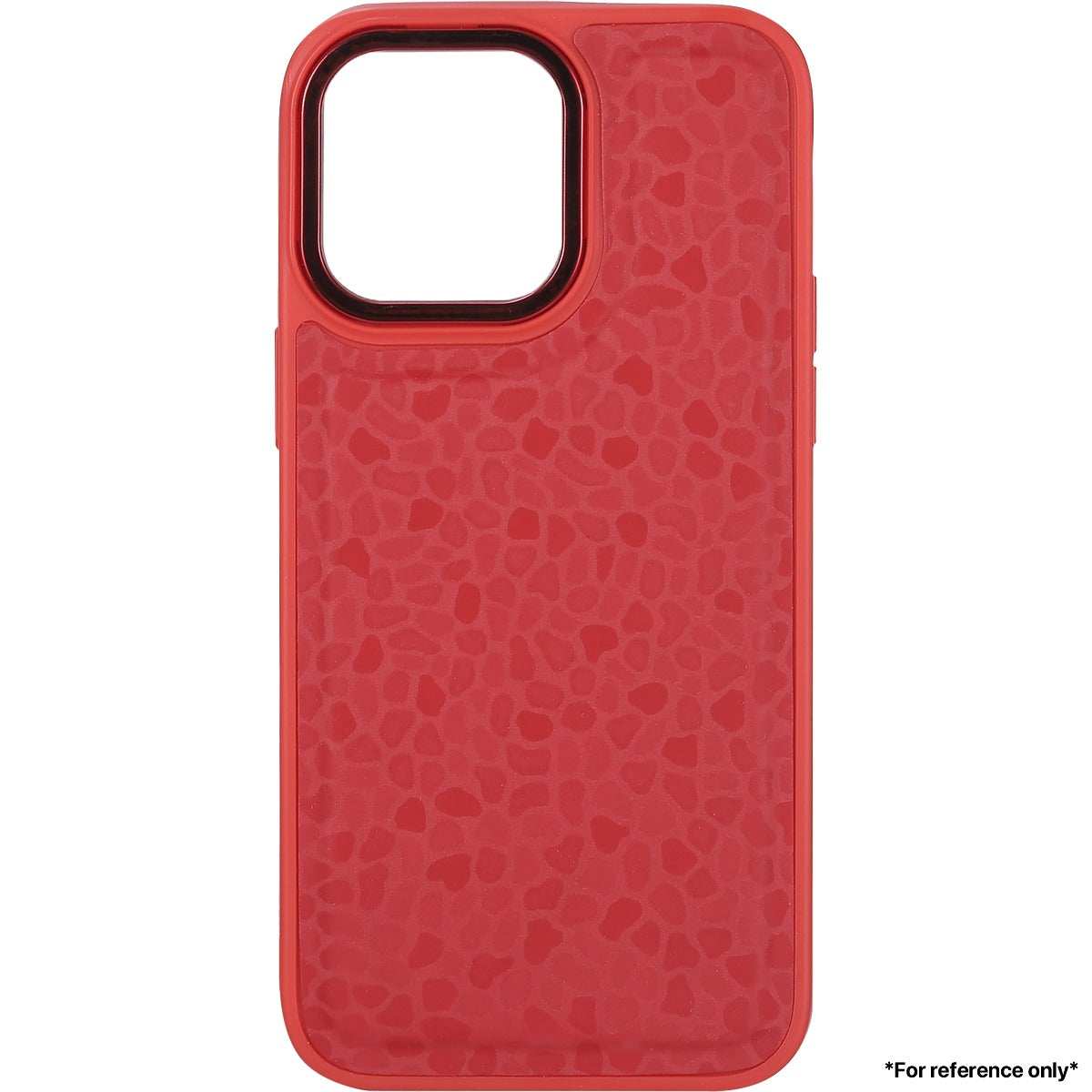 Iphone 15 Pebble Pattern Case Red