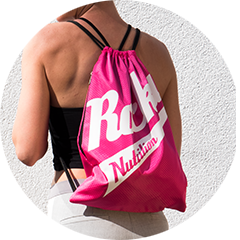 Rocka Nutrition Gymbag in pink