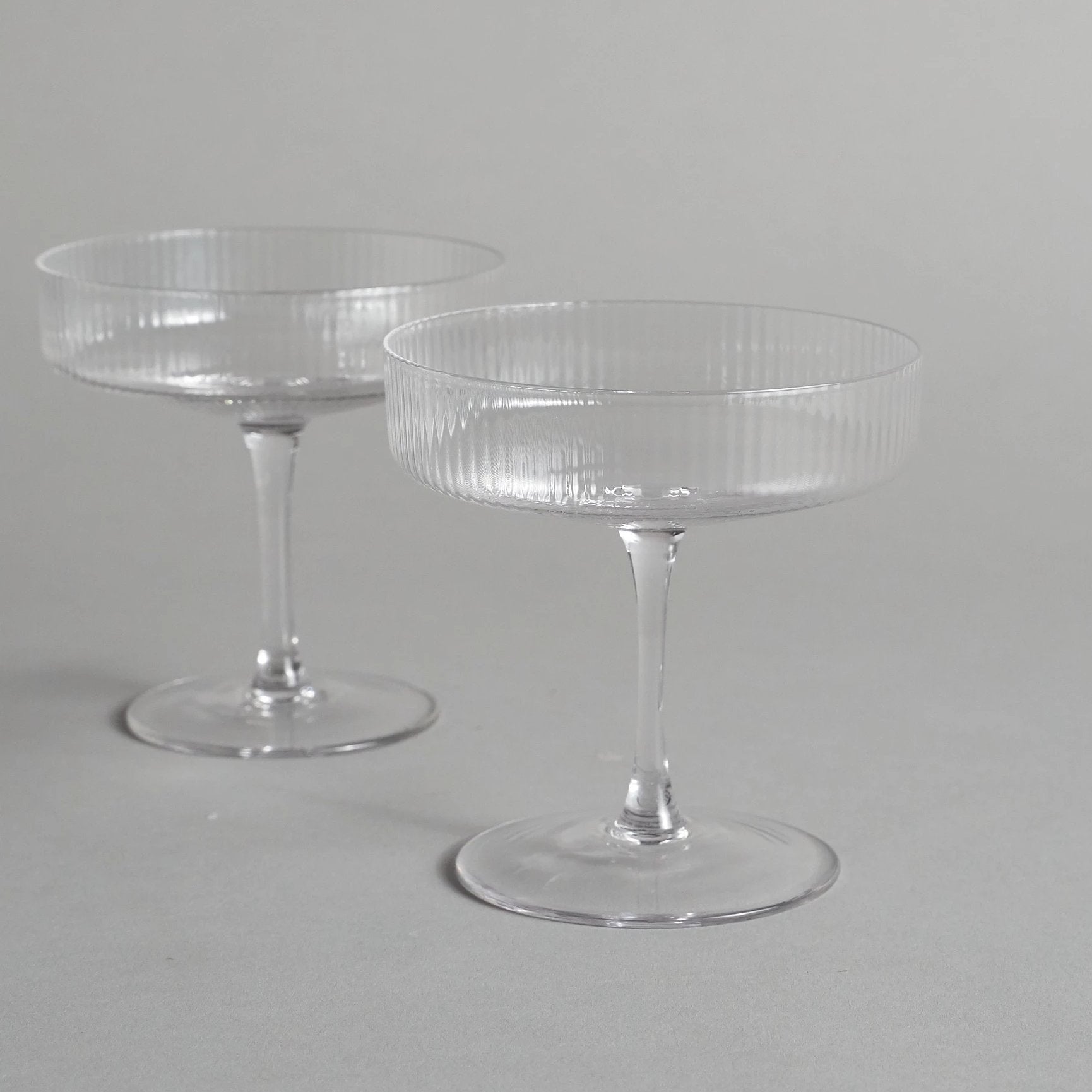 Clear Ripple Champagne Glasses Barbican Shop