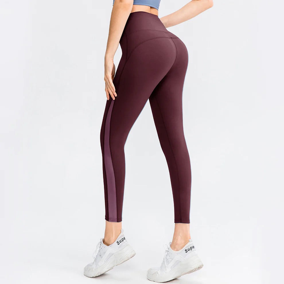 Dark Red Maroon Leggings