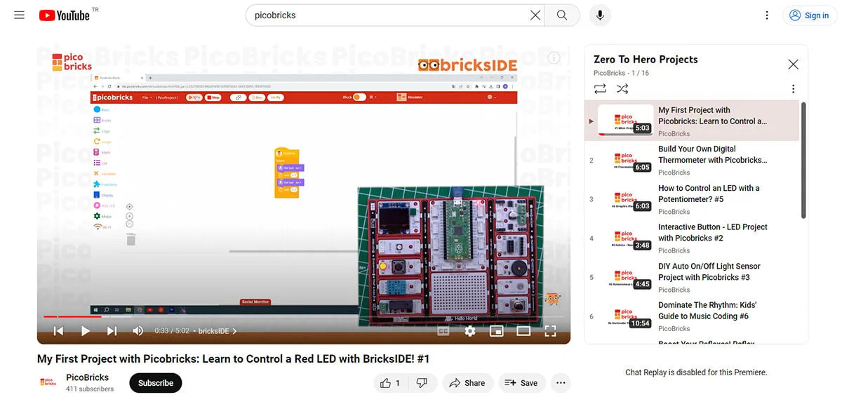 Youtube Robotic Coding Tutorials