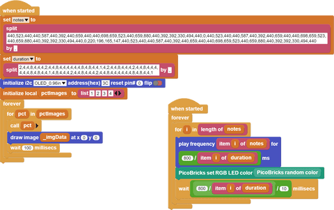 MicroBlocks Codes