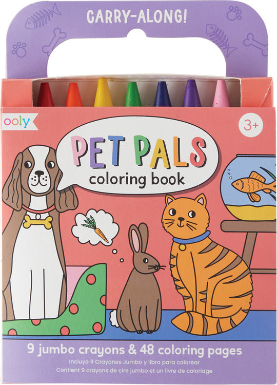 Ooly Mini Traveler Coloring + Activity Kit - Superkids & Pets