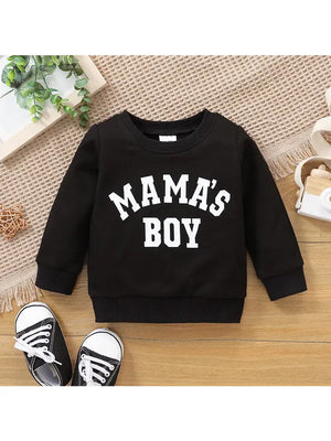 "Mama's Boy" Print Pullover Sweater - Two Sisters and a Pocketbook 