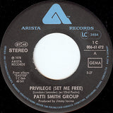 Patti Smith Group ‎– Privilege - 45lik 1978