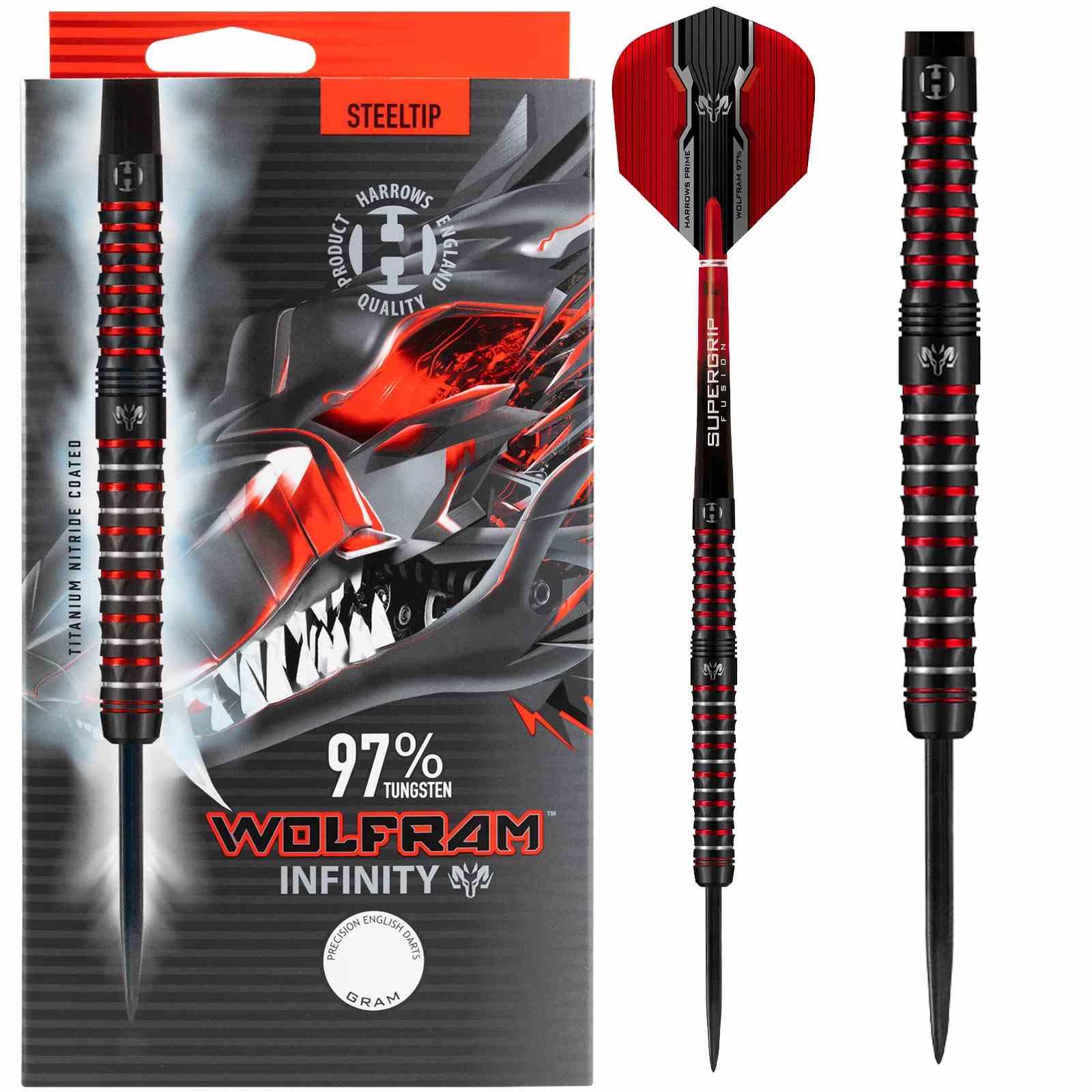 Harrows Wolfram Infinity 97% Tungsten 24g Darts