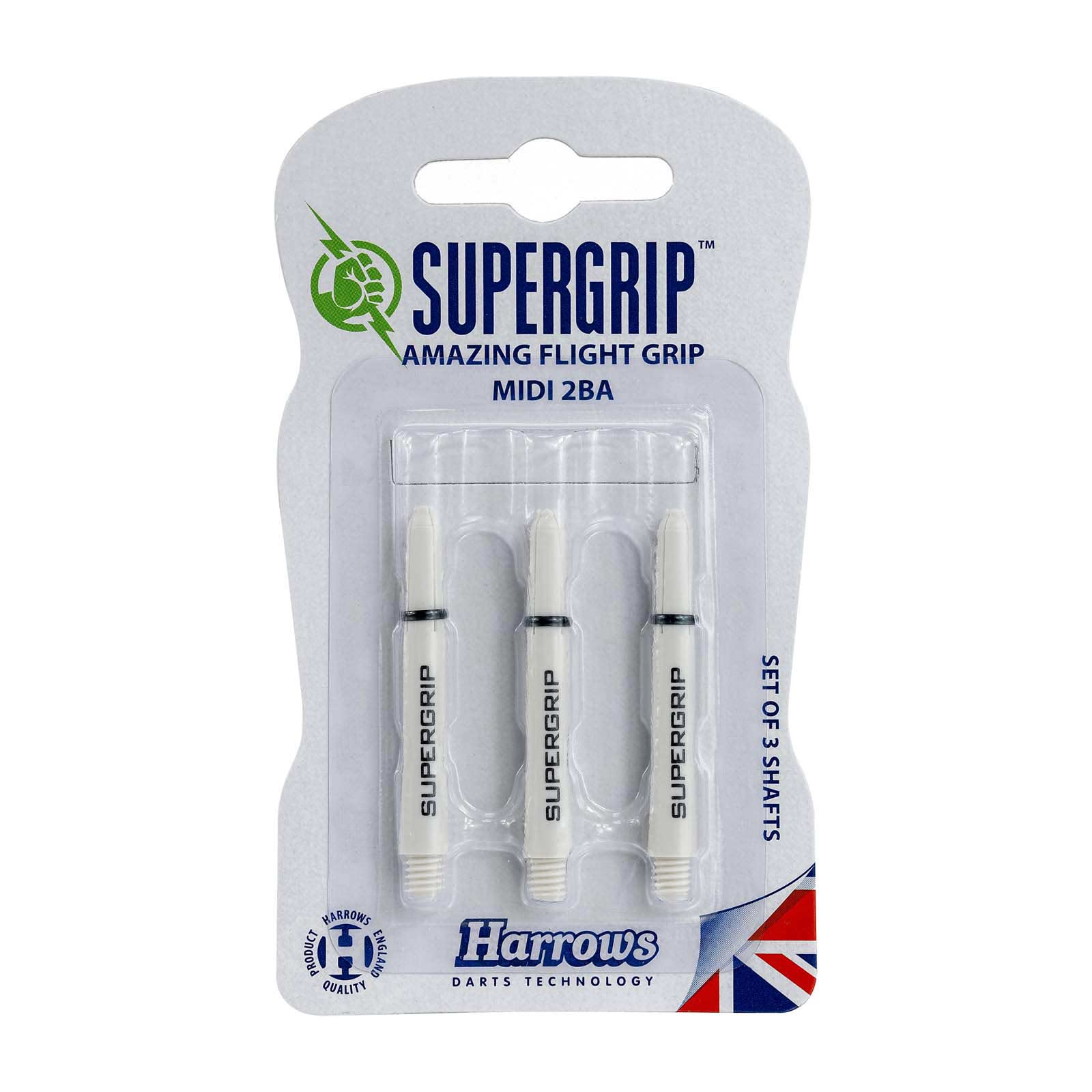 Harrows Supergrip Midi Shaft Wht