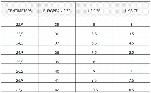 european size to us size shoes