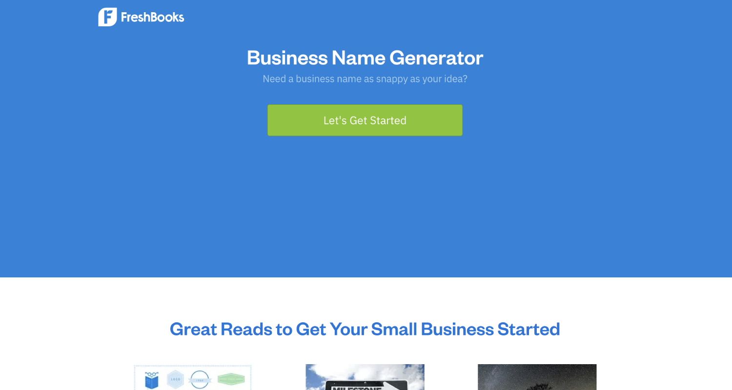 Business Name Generator - Freshbooks
