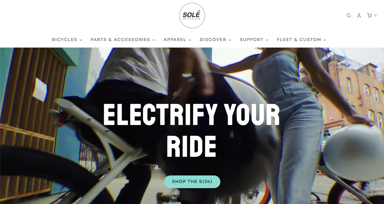 Solé Bicycles website